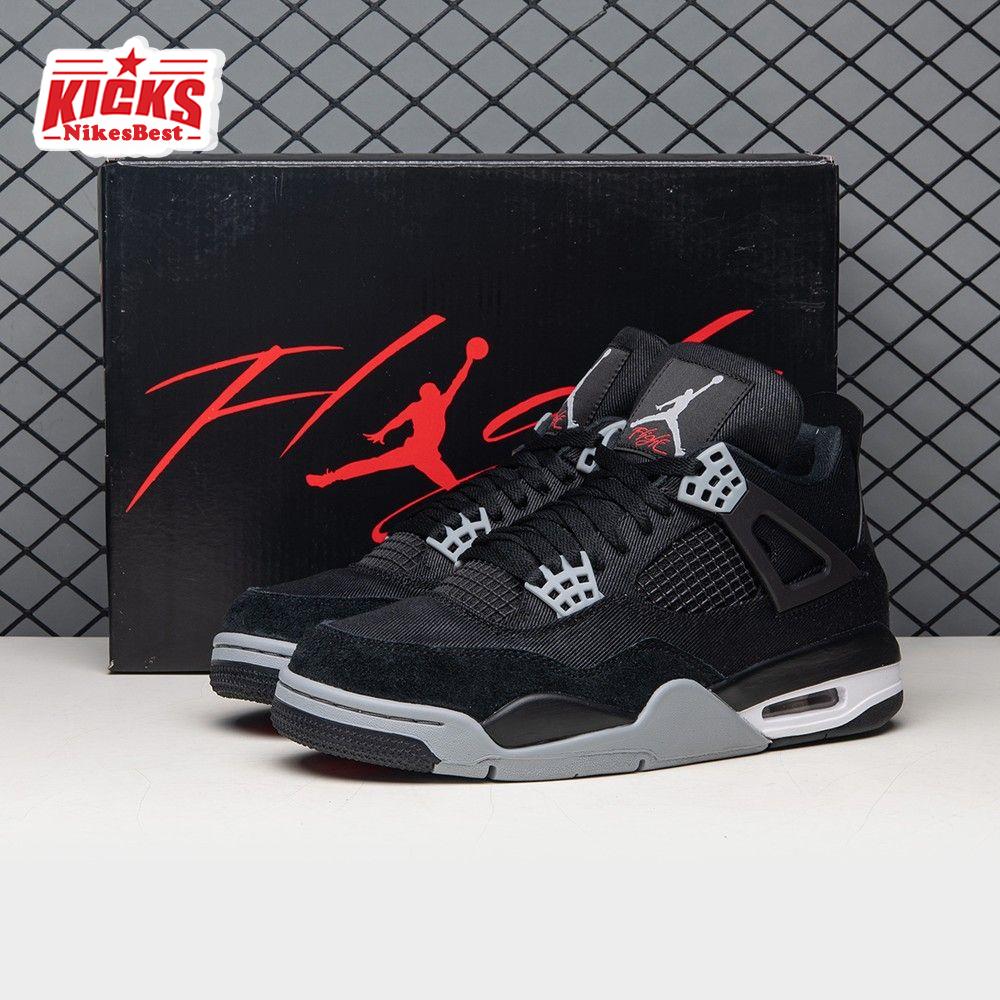 Air Jordan 4 Retro SE Black Canvas DH7138-006 Men's
