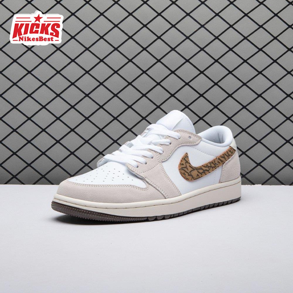 Air Jordan 1 Retro Low Golf Light Orewood Elephant DD9315-116 Unisex