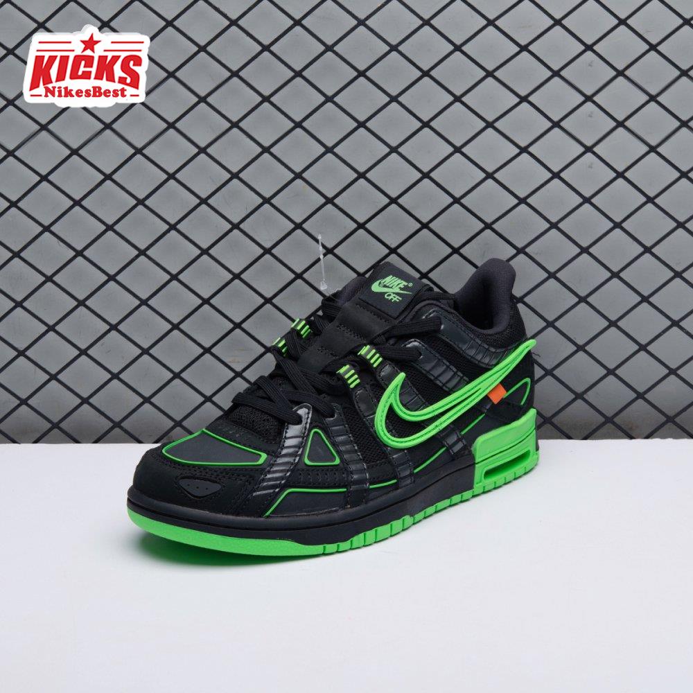 Off-White X Air Rubber Dunk Green Strike Men's