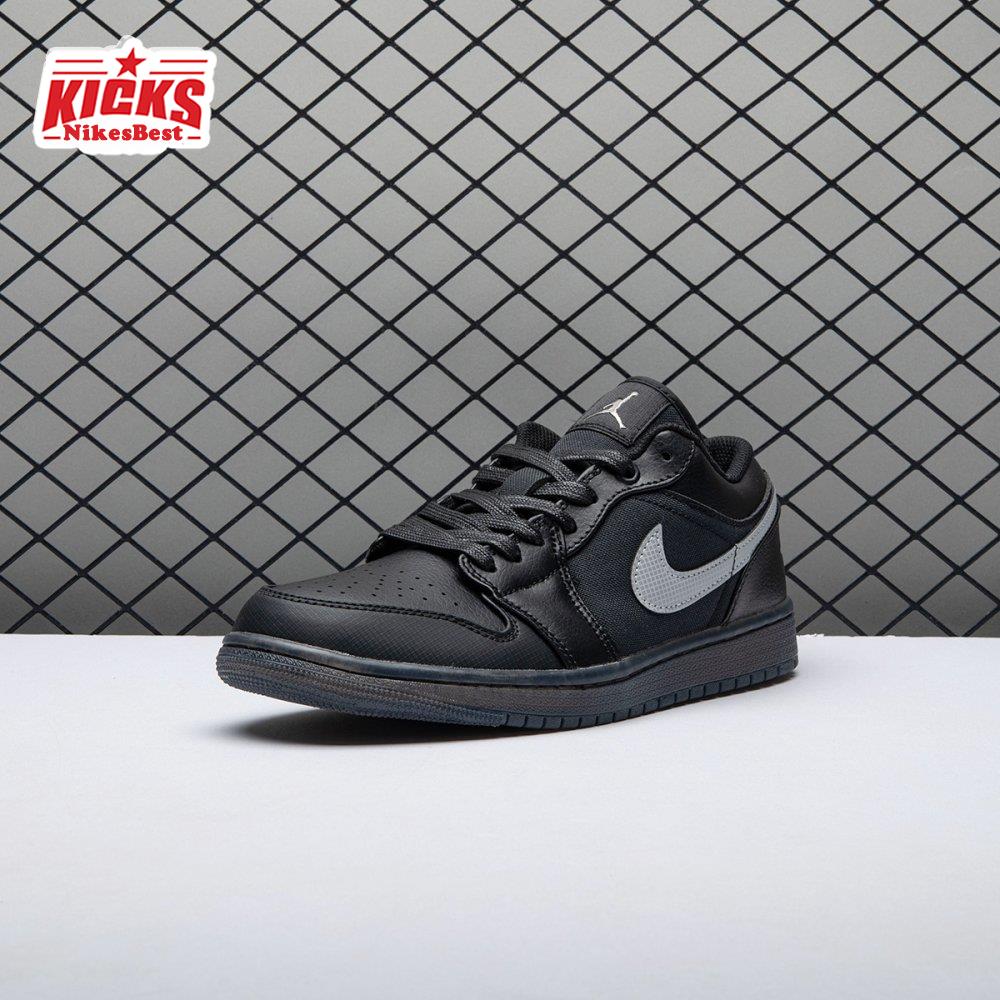 Air Jordan 1 Low Black White Dark Smoke Grey Unisex
