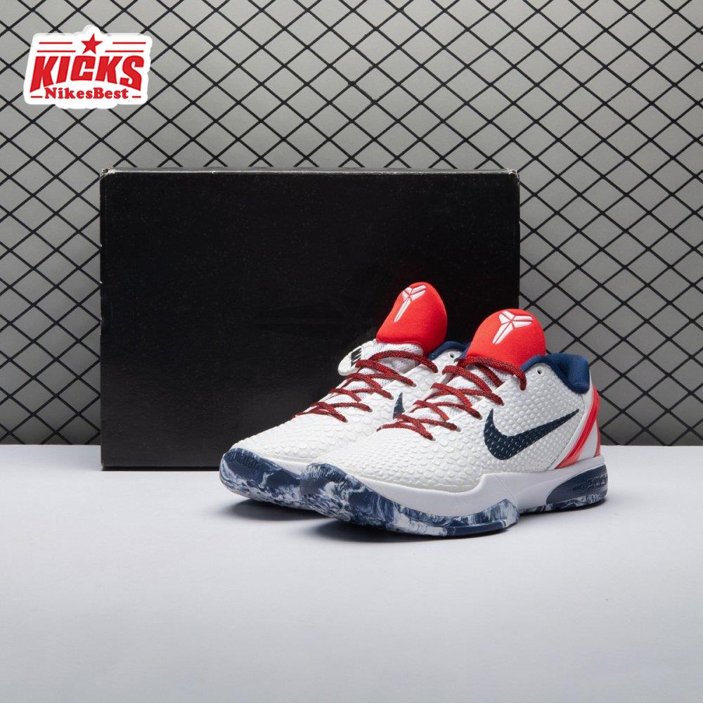 Nike Kobe 6 White Red CW2190-101 Men's