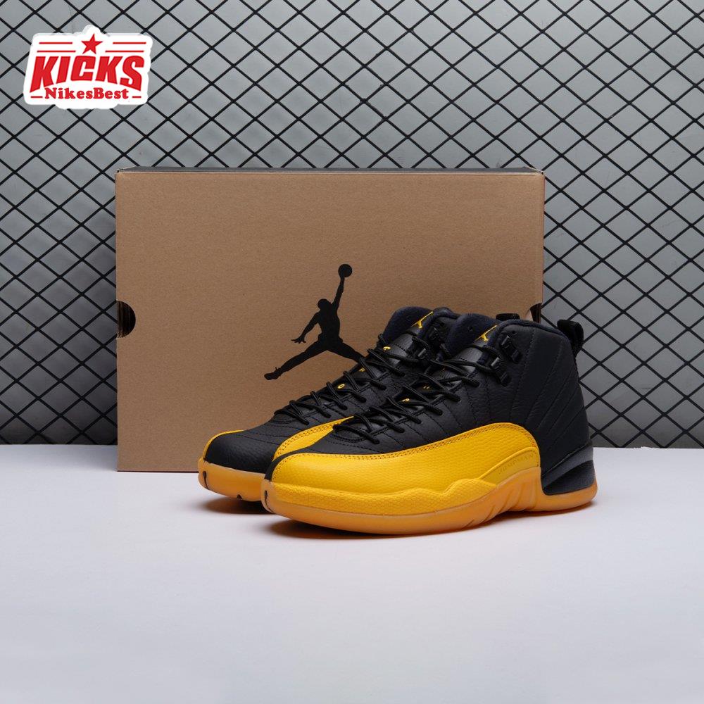 Air Jordan 12 Retro Black University Gold 130690-070 Men's
