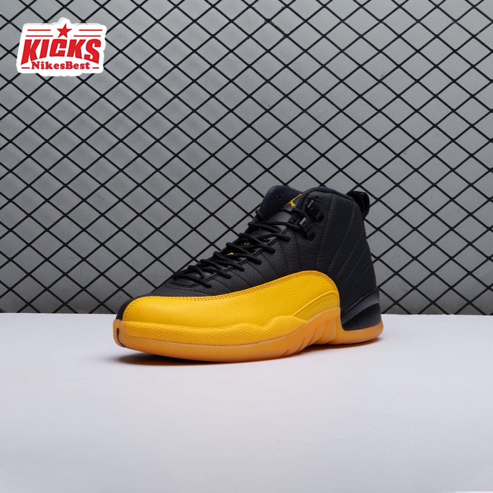 Air Jordan 12 Retro Black University Gold 130690-070 Men's