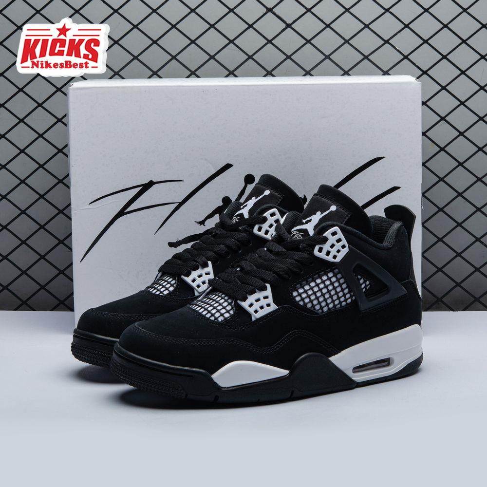 Air Jordan 4 Retro White Thunder FQ8138 001 Unisex