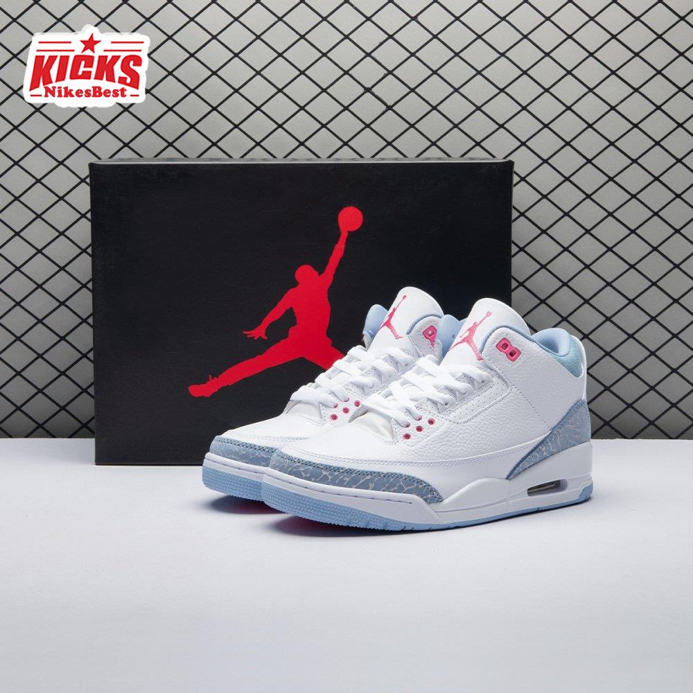 Air Jordan 3 Retro White Cobalt Bliss (GS) HQ0784-101 Unisex