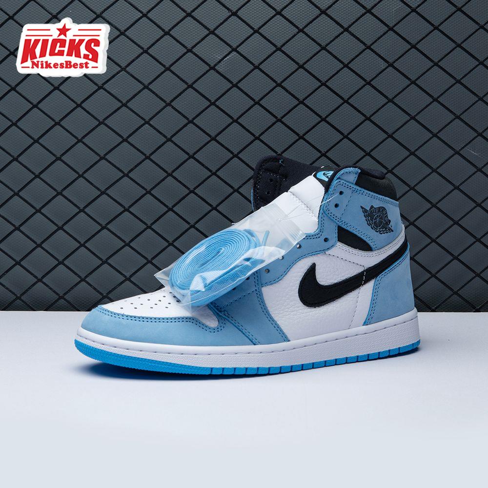 Air Jordan 1 Retro High White University Blue Black Unisex