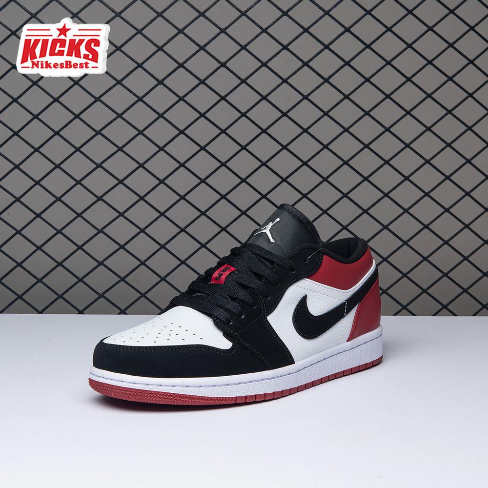 Air Jordan 1 Low Black Toe 553558-116 Unisex