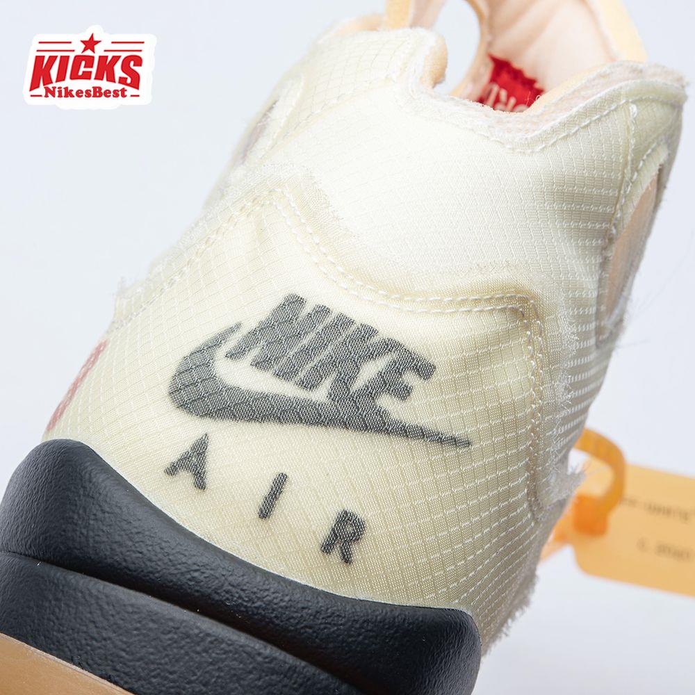 OFF-WHITE X Air Jordan 5 Sail Men's