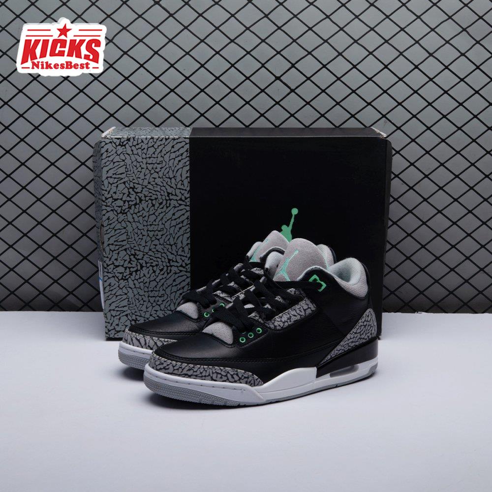 Air Jordan 3 Retro Green Glow CT8532-031 Unisex