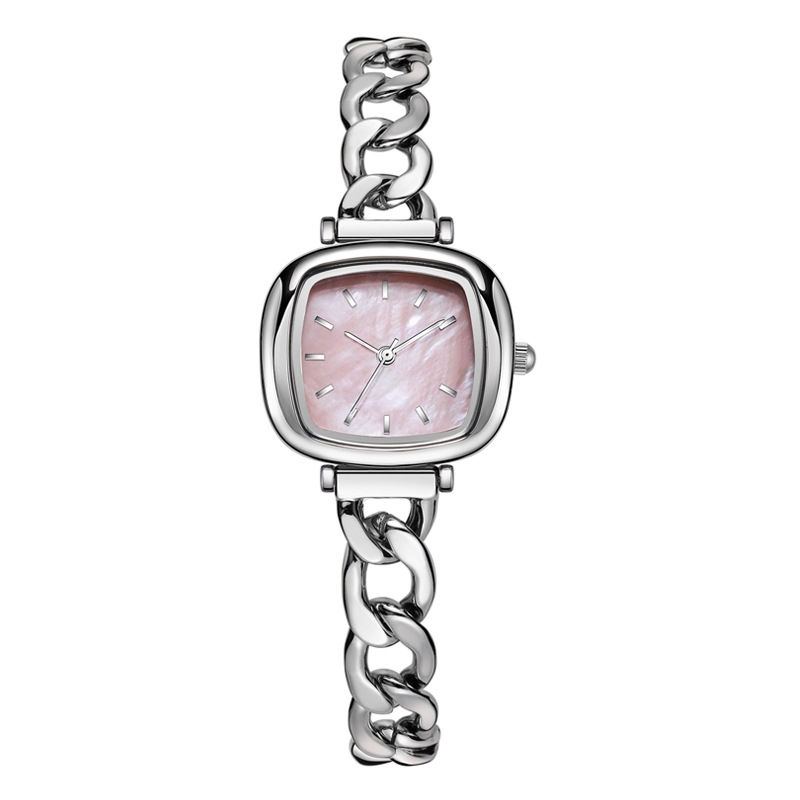 Blush women's watch niche high-end oval watch women's light luxury mother-of-pearl quartz watch