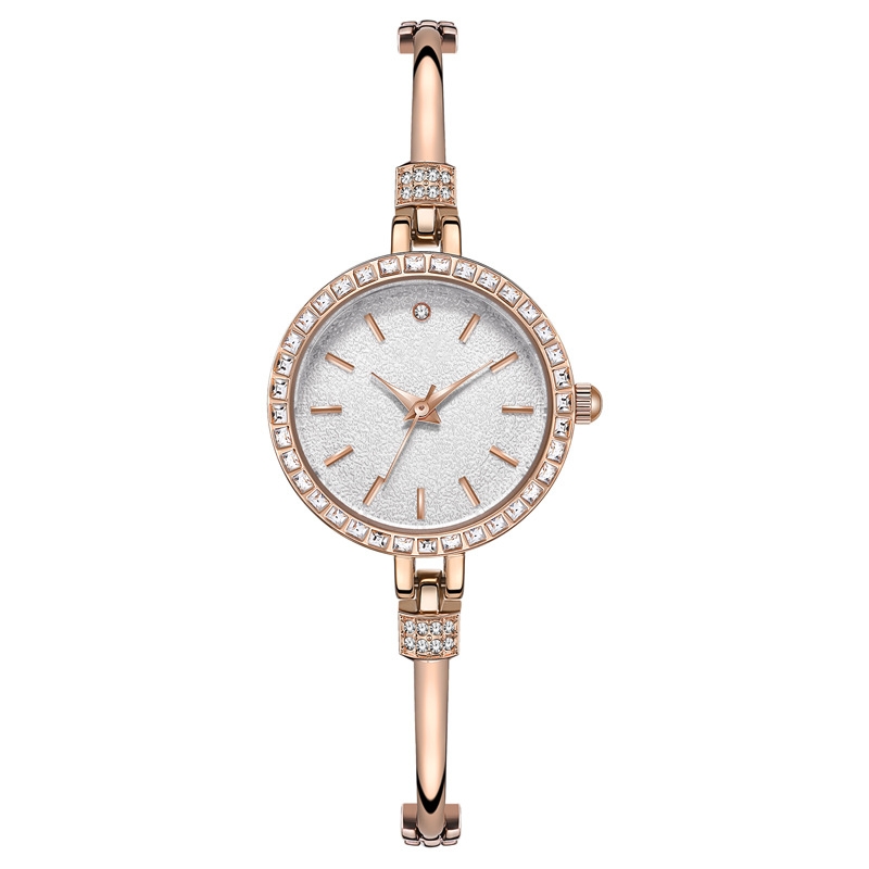 Bracelet watch light luxury diamond-encrusted high-end exquisite watch women's compact waterproof quartz watch