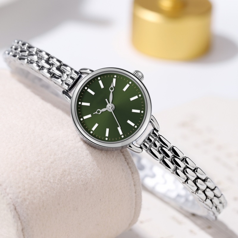 Thin strap alloy waterproof quartz watch high-end bracelet watch