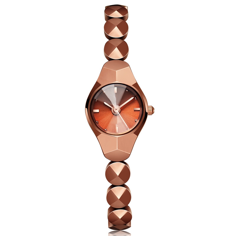 Alloy bracelet watch, niche high-end quartz watch, compact and exquisite women's watch