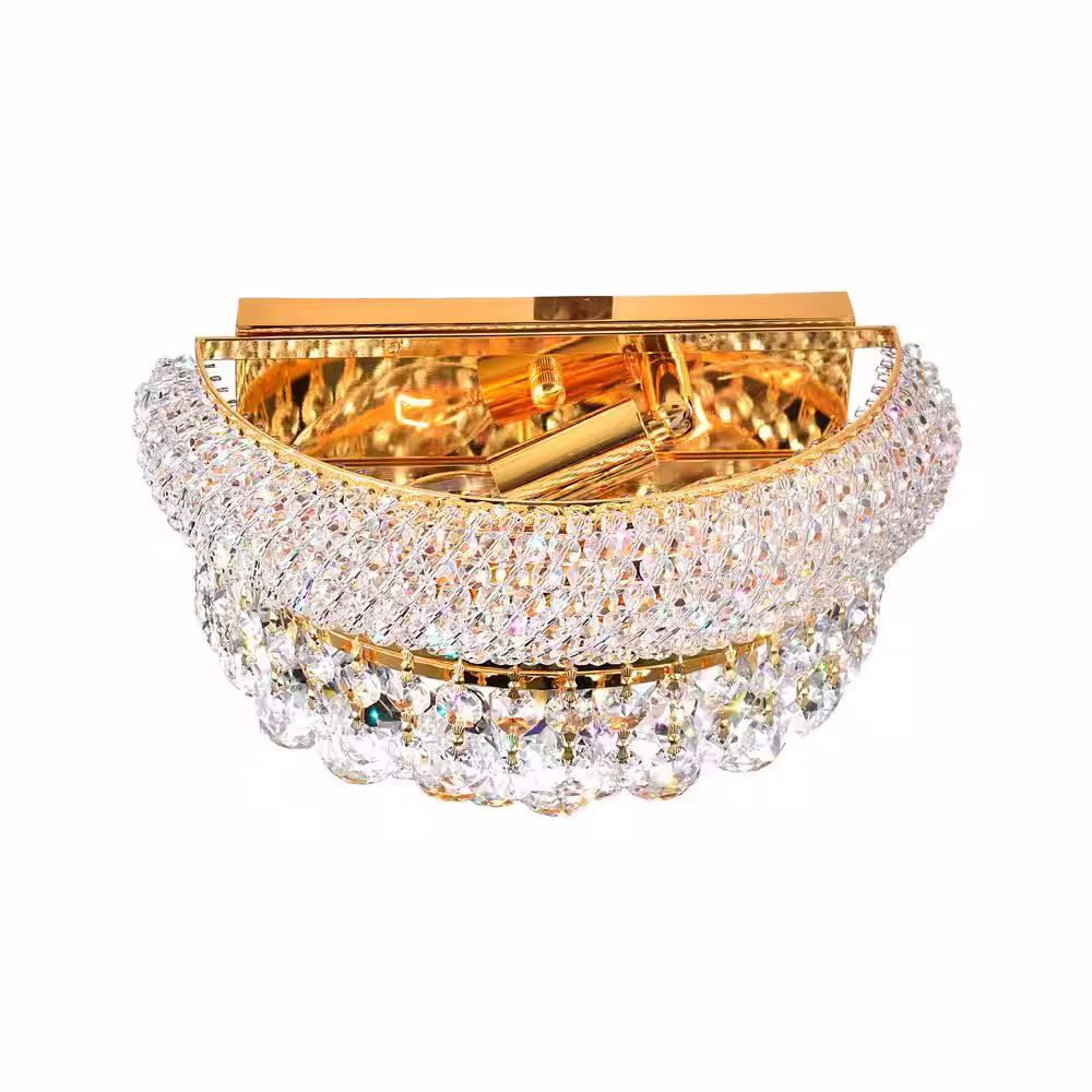 CWI Lighting Empire 2 Light Wall Sconce With Gold Finish