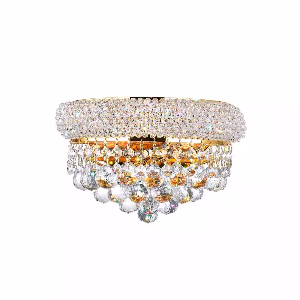 CWI Lighting Empire 2 Light Wall Sconce With Gold Finish
