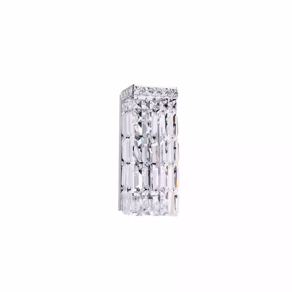 CWI Lighting Colosseum 2 Light Bathroom Sconce With Chrome Finish