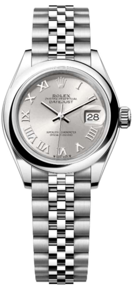 Lady-Datejust 28 Silver Dial Oystersteel Women's Watch M279160-0007 ...