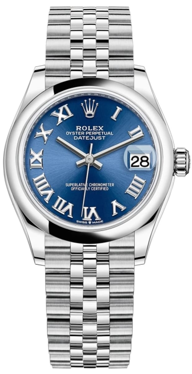Datejust 31 Stainless Steel Blue Roman Dial Women's Watch M2782400018
