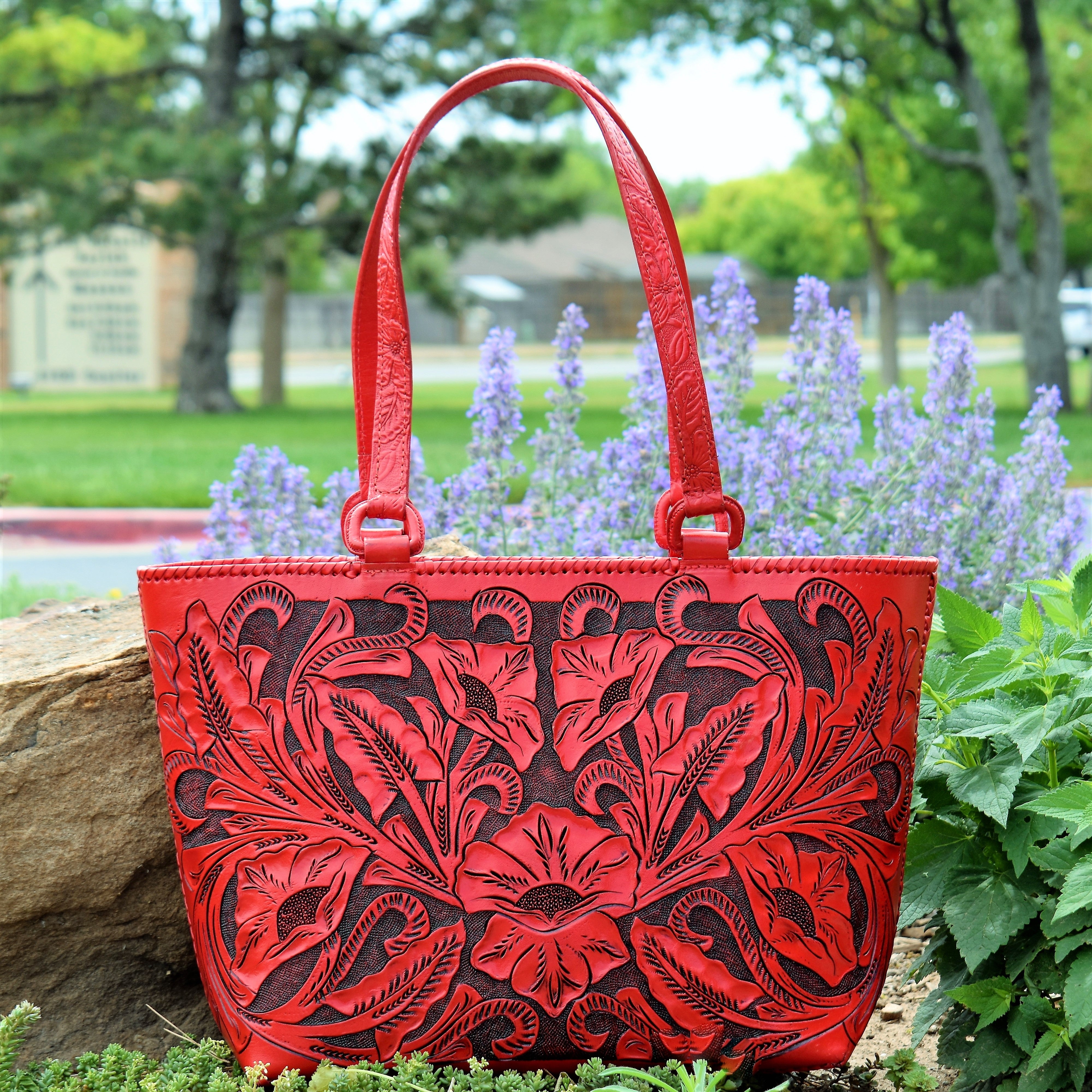 Red Mami Chula Leather Bag