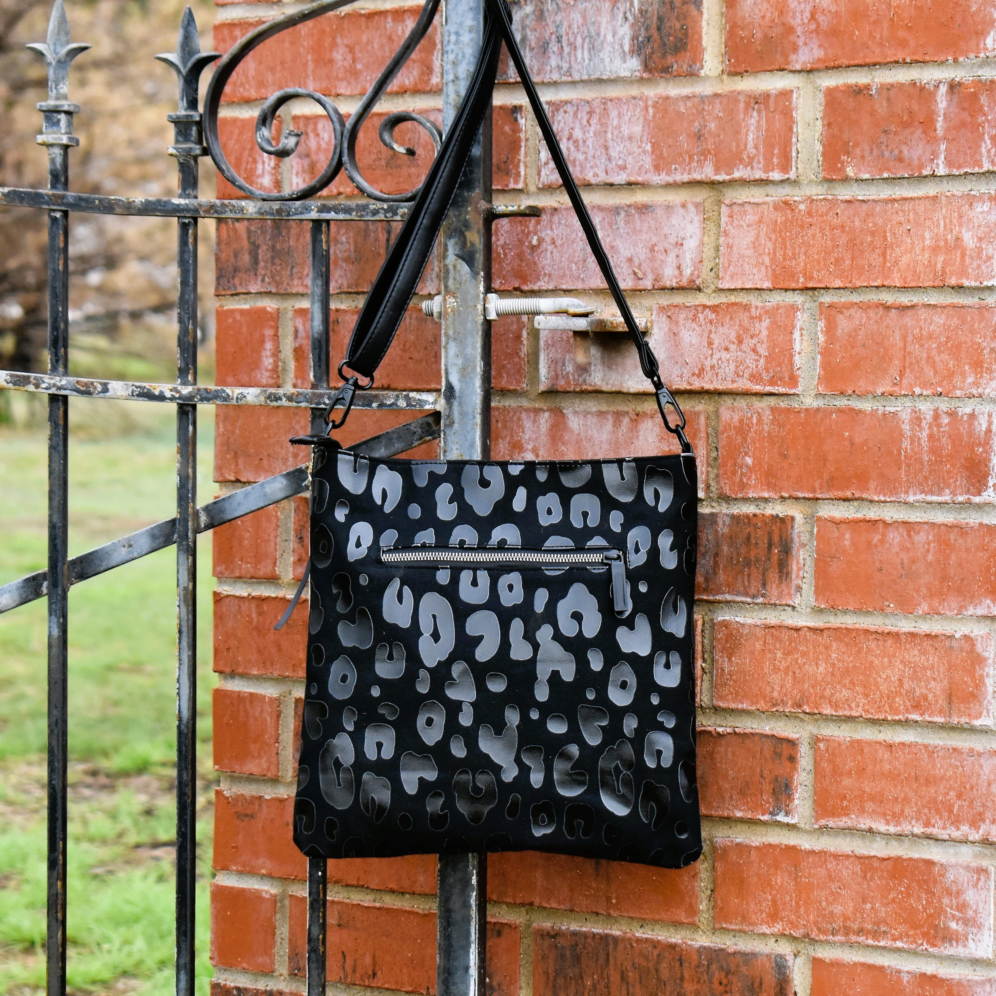 Midnight Leopard Crossbody