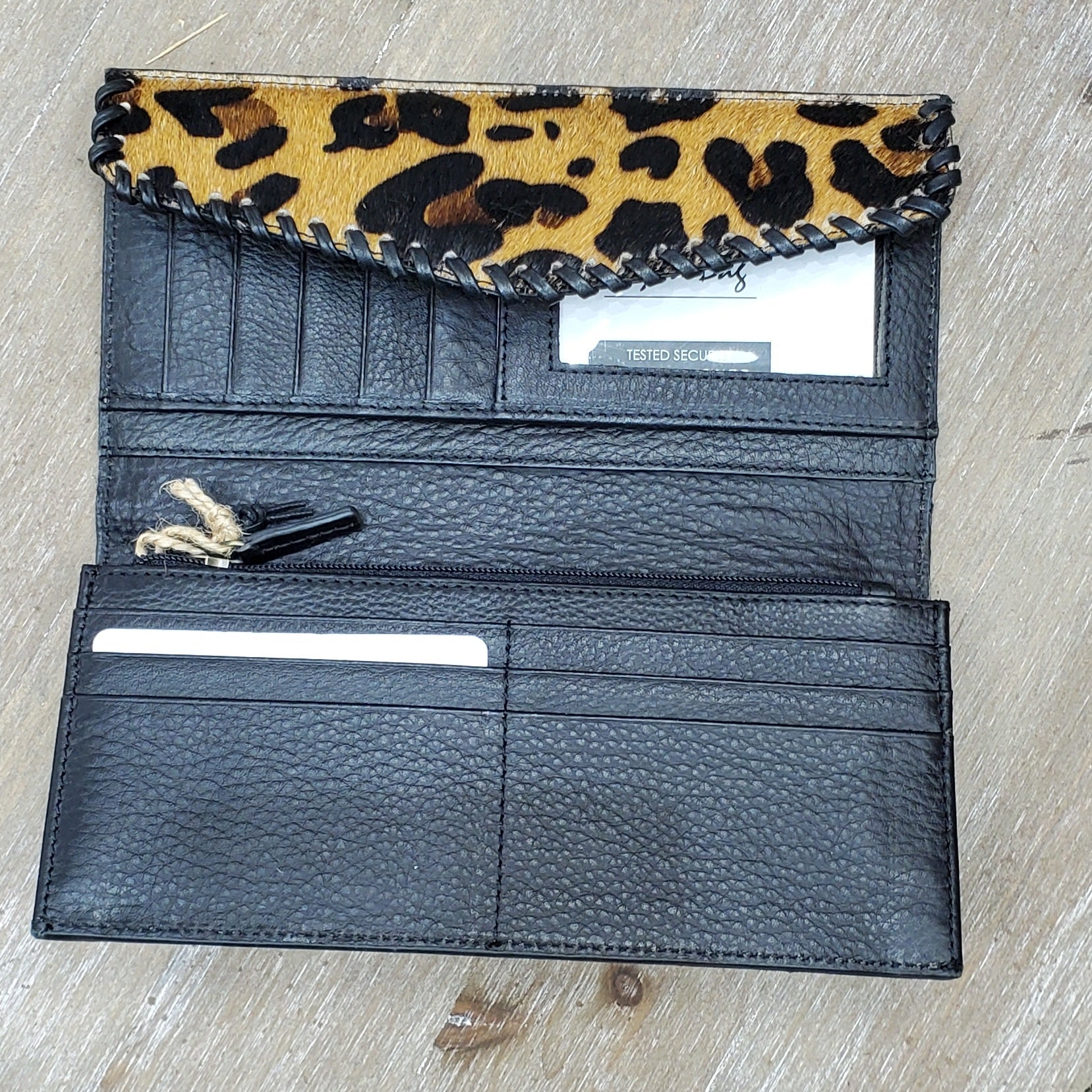 Amber Leopard Envelope Wallet