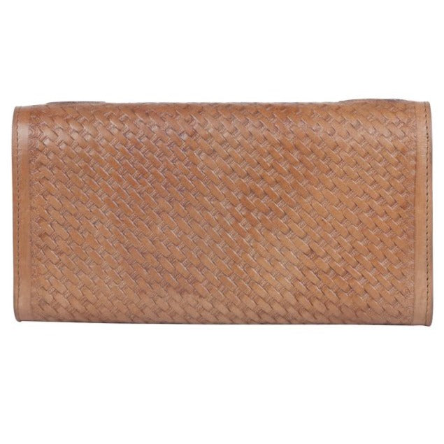 Amity Embossed Leather Wallet