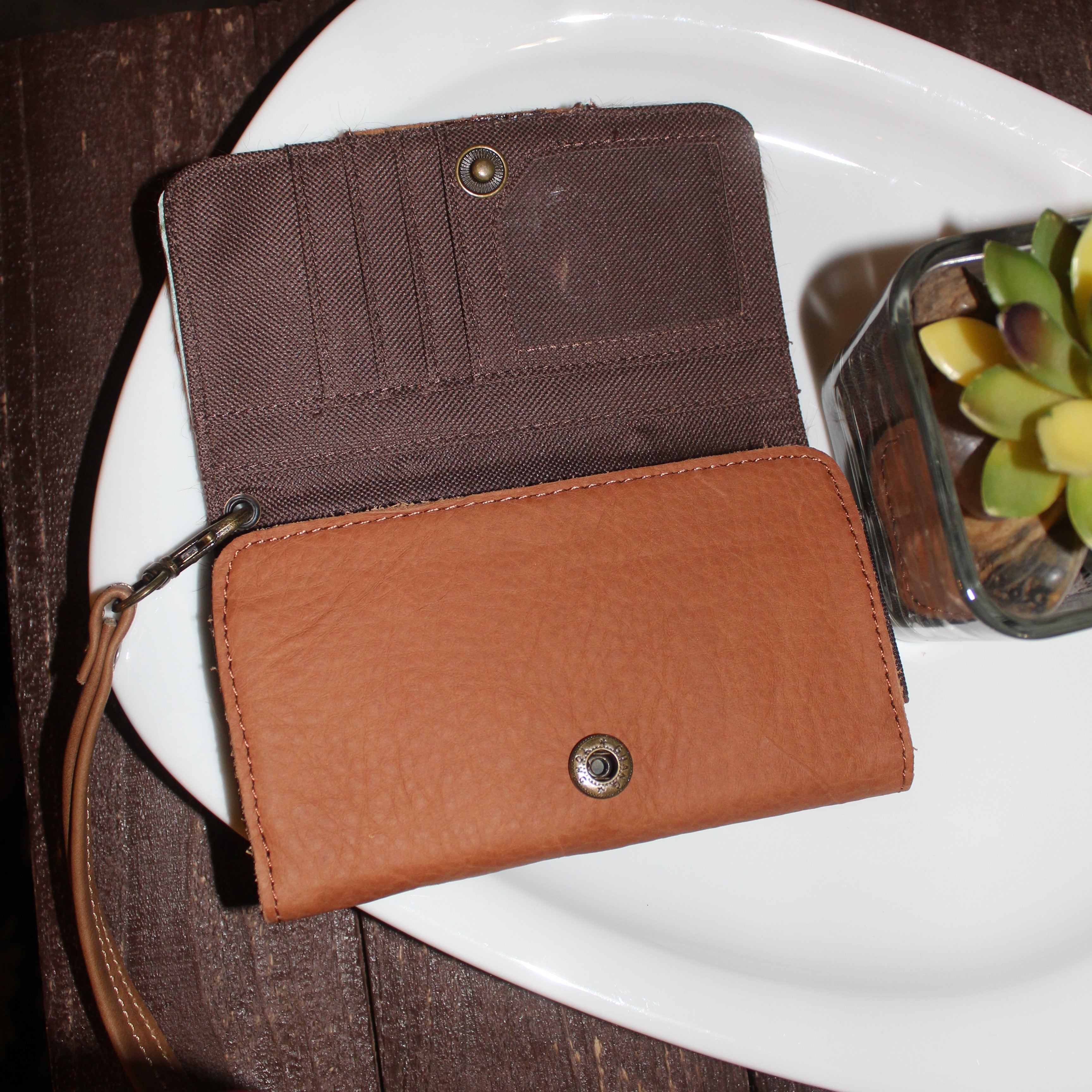 Turquoise Field Wristlet