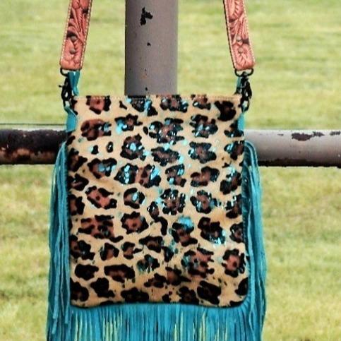 Untamed Turquoise Satchel Bag