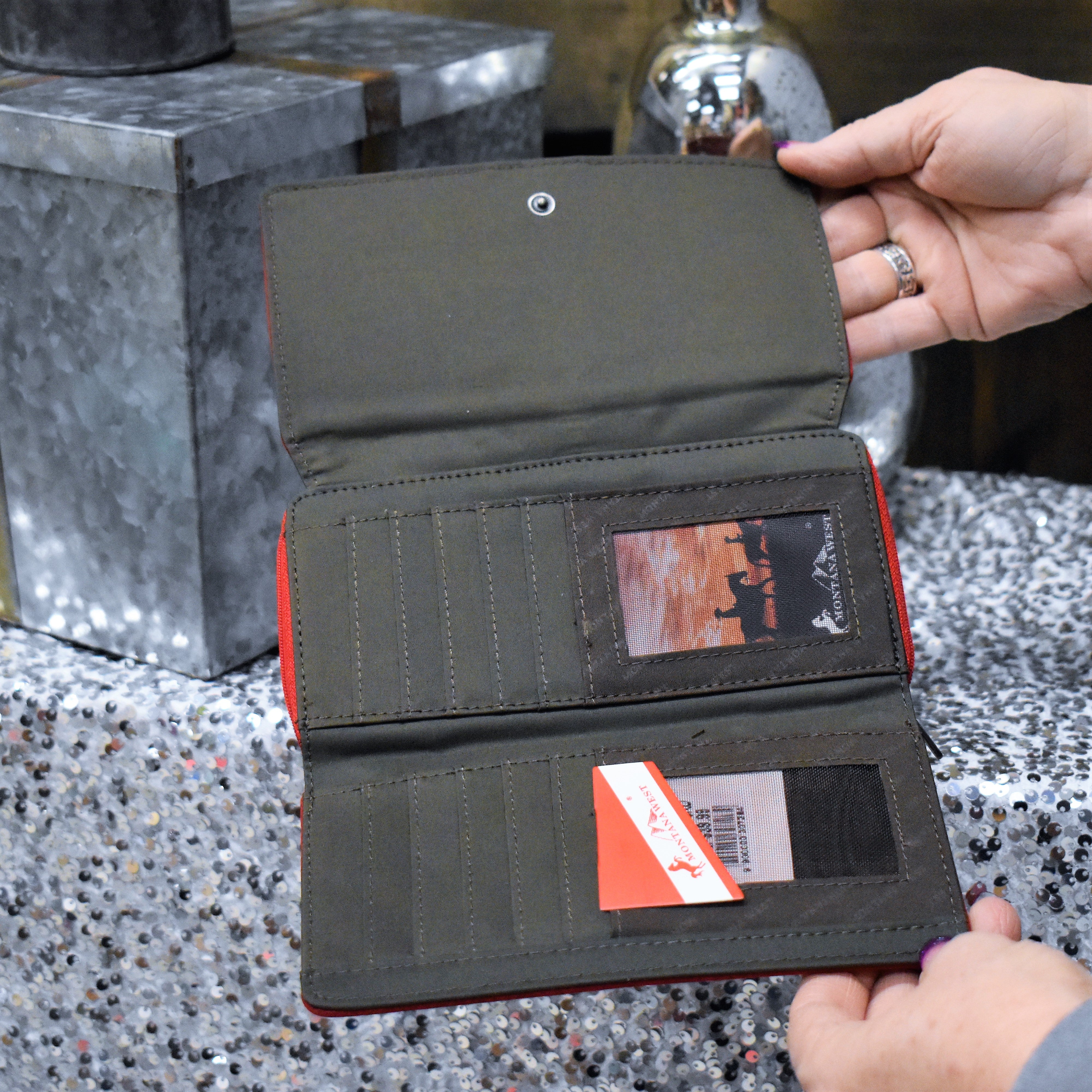 Carmine Corset Wallet