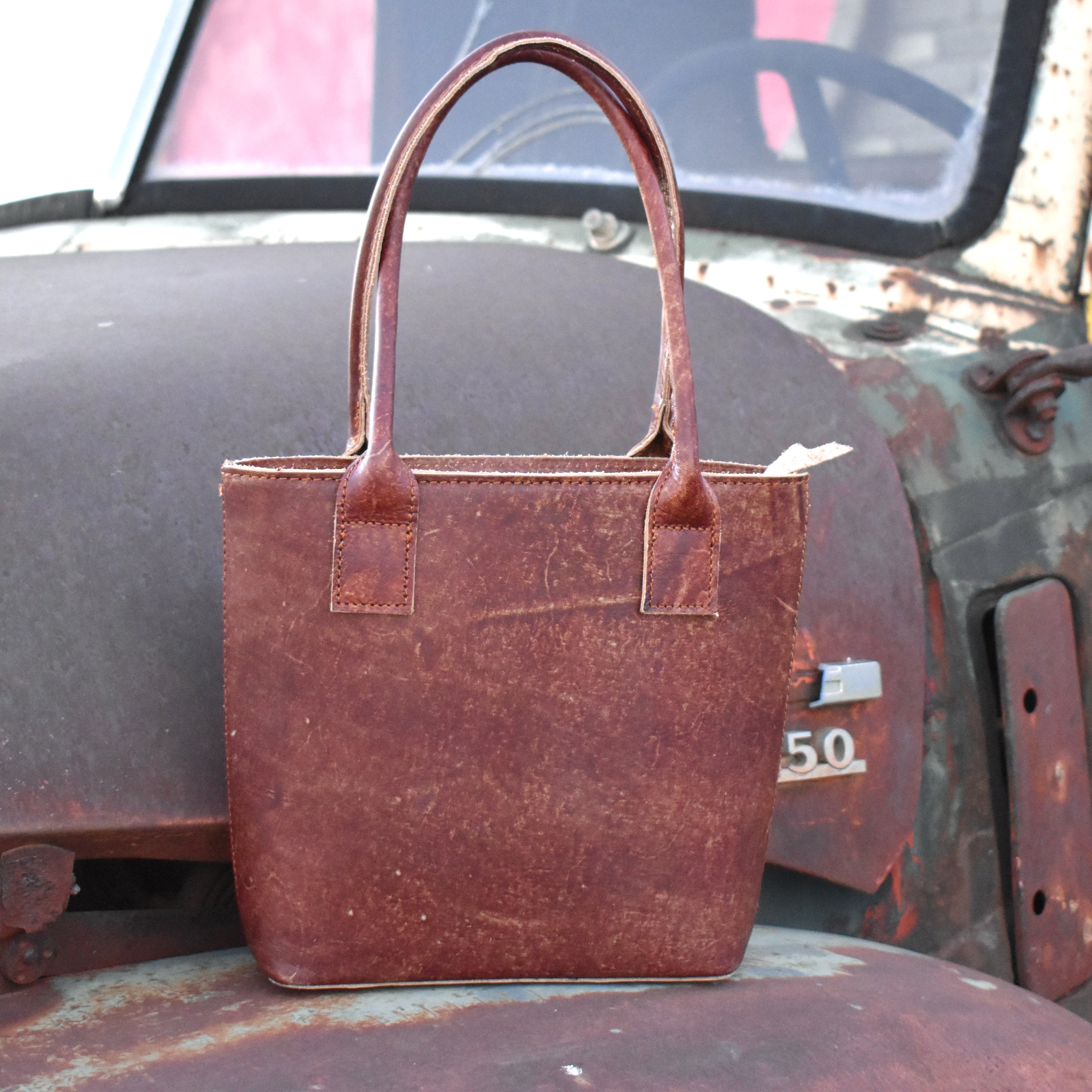 Turquoise Tooled Leather Purse