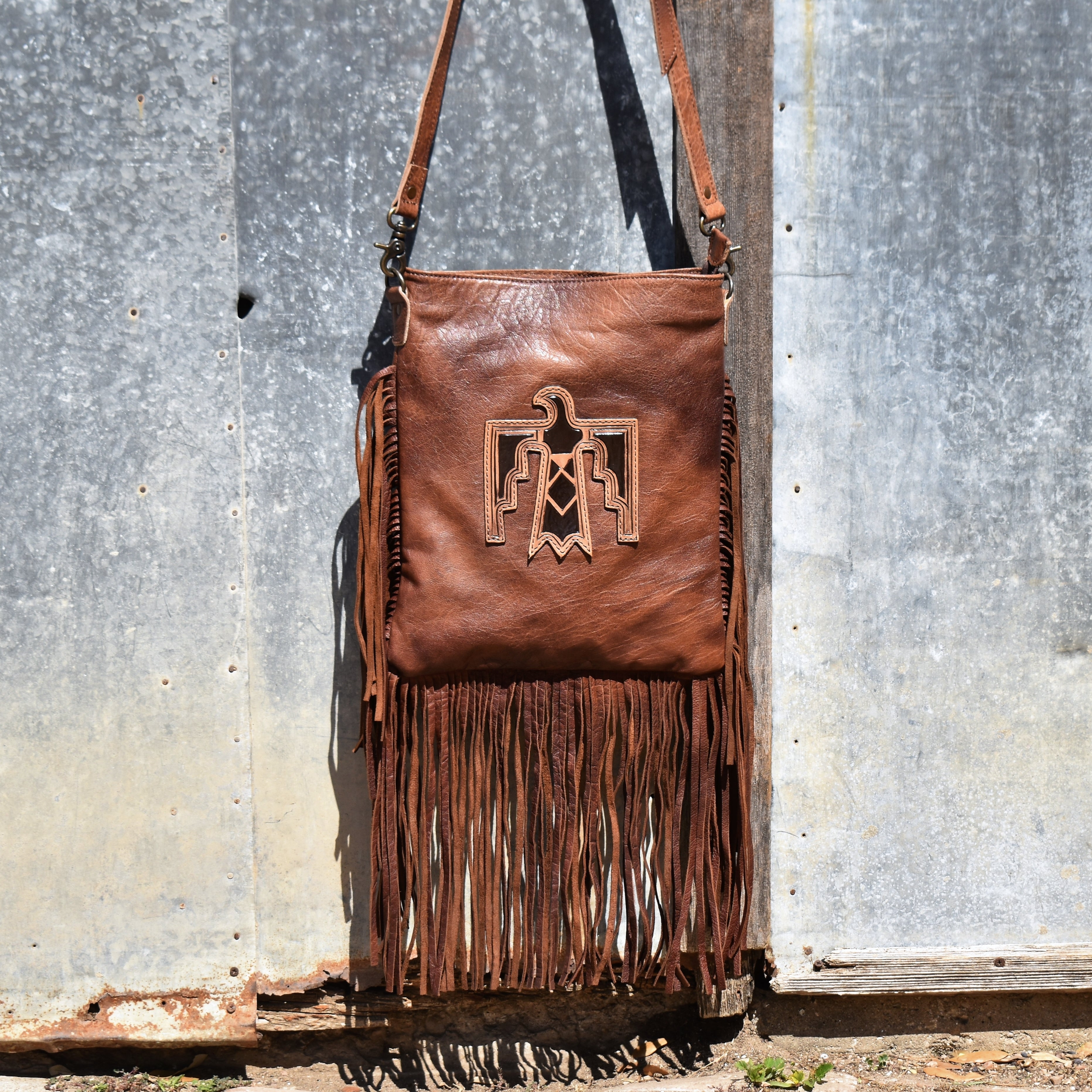 Totem Heritage Leather Satchel Bag