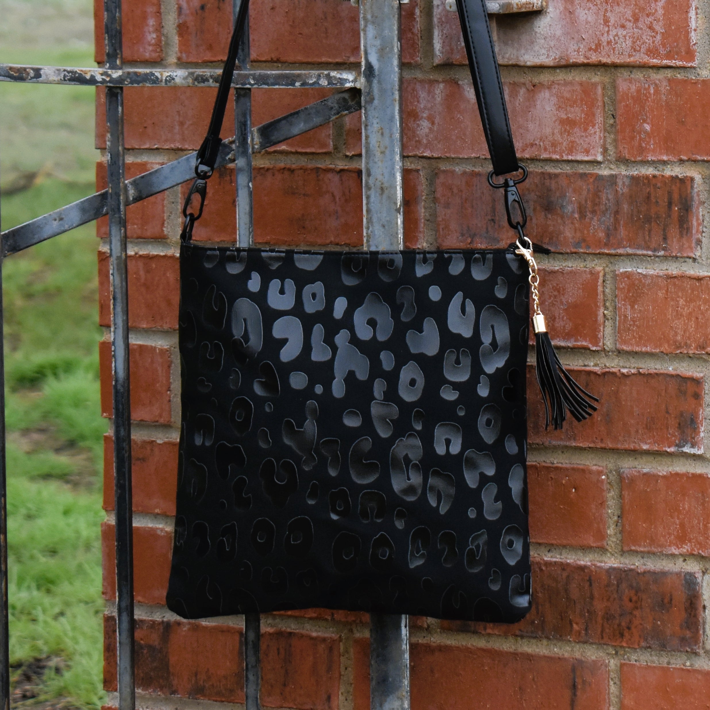 Midnight Leopard Crossbody