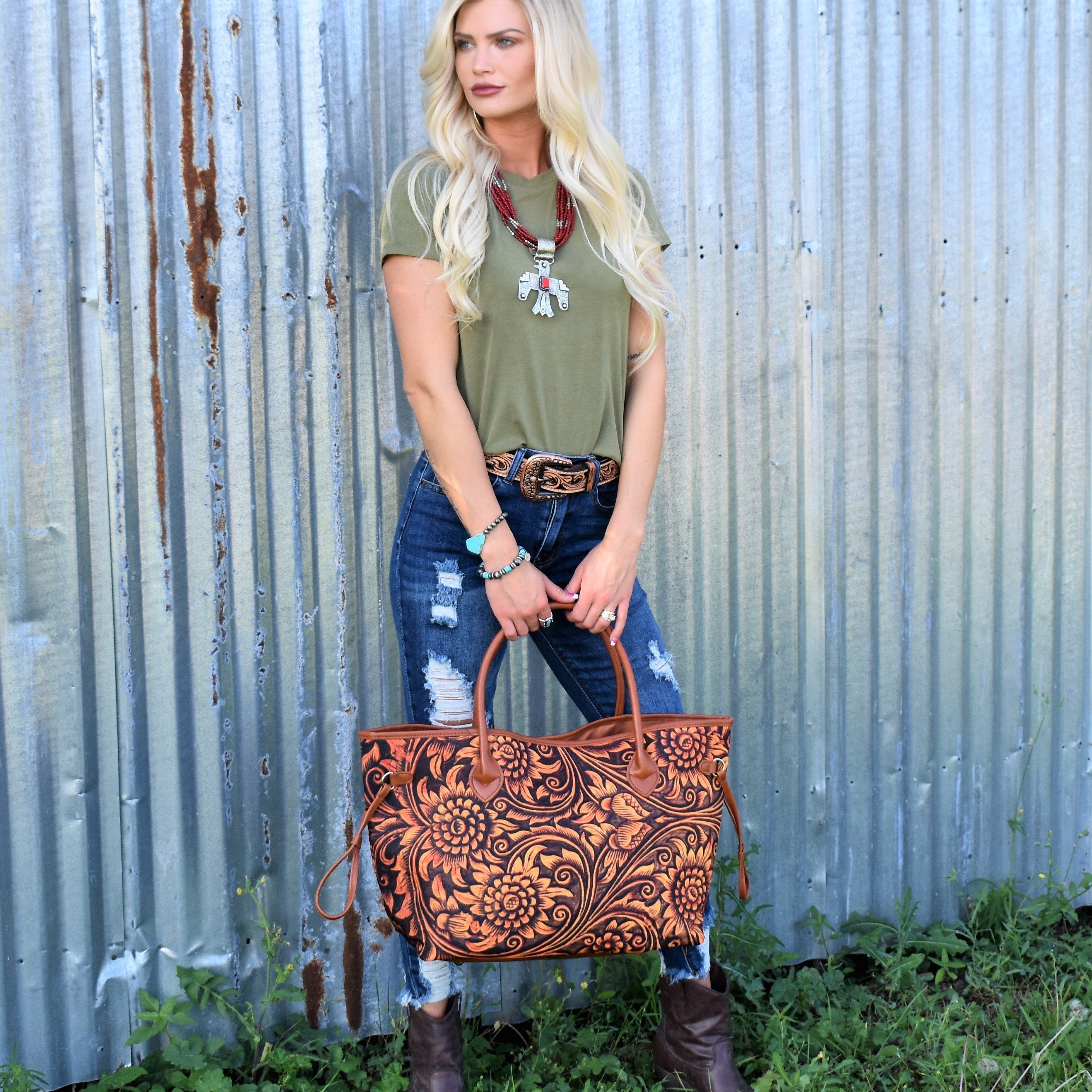 Sunflower Tooling Tote