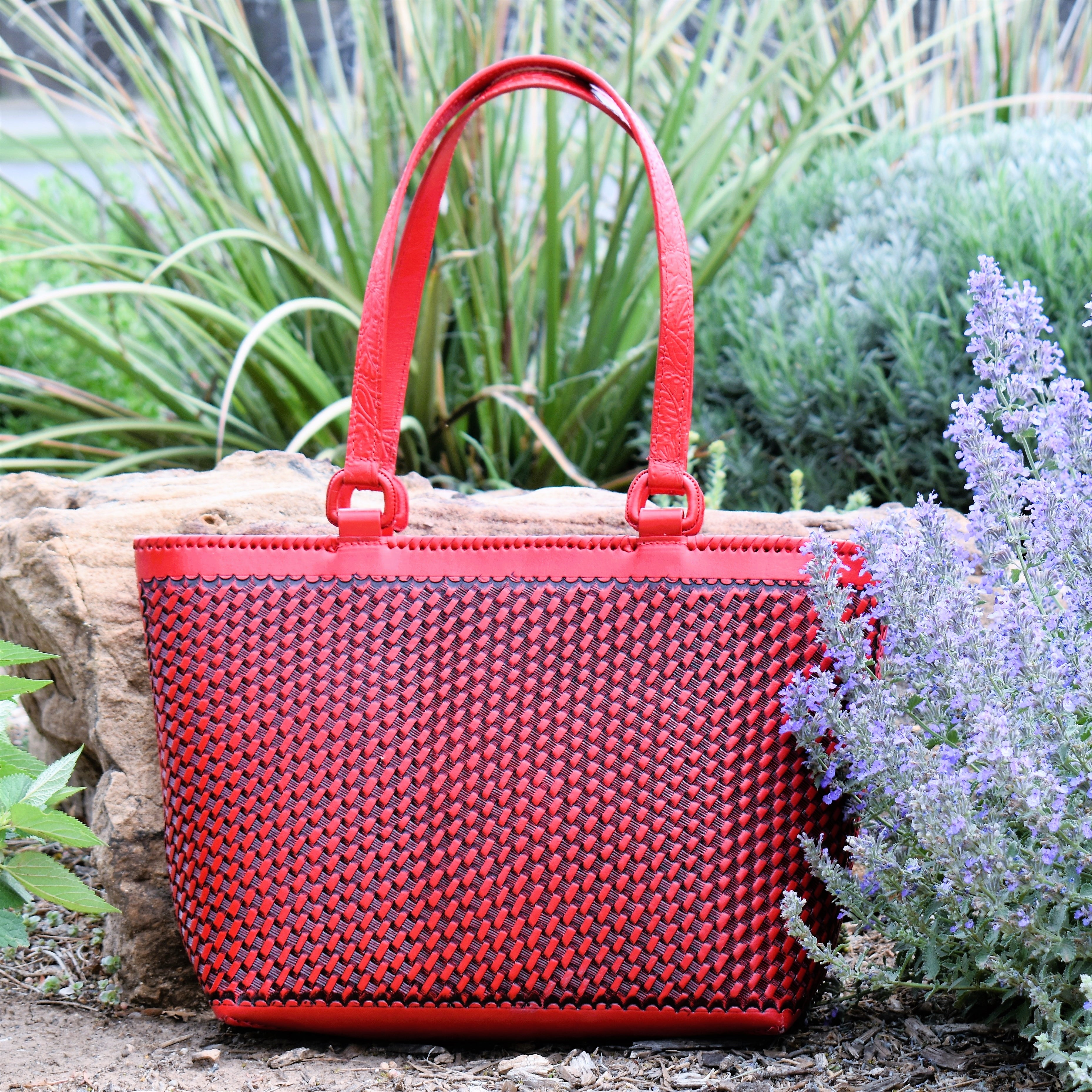 Red Mami Chula Leather Bag