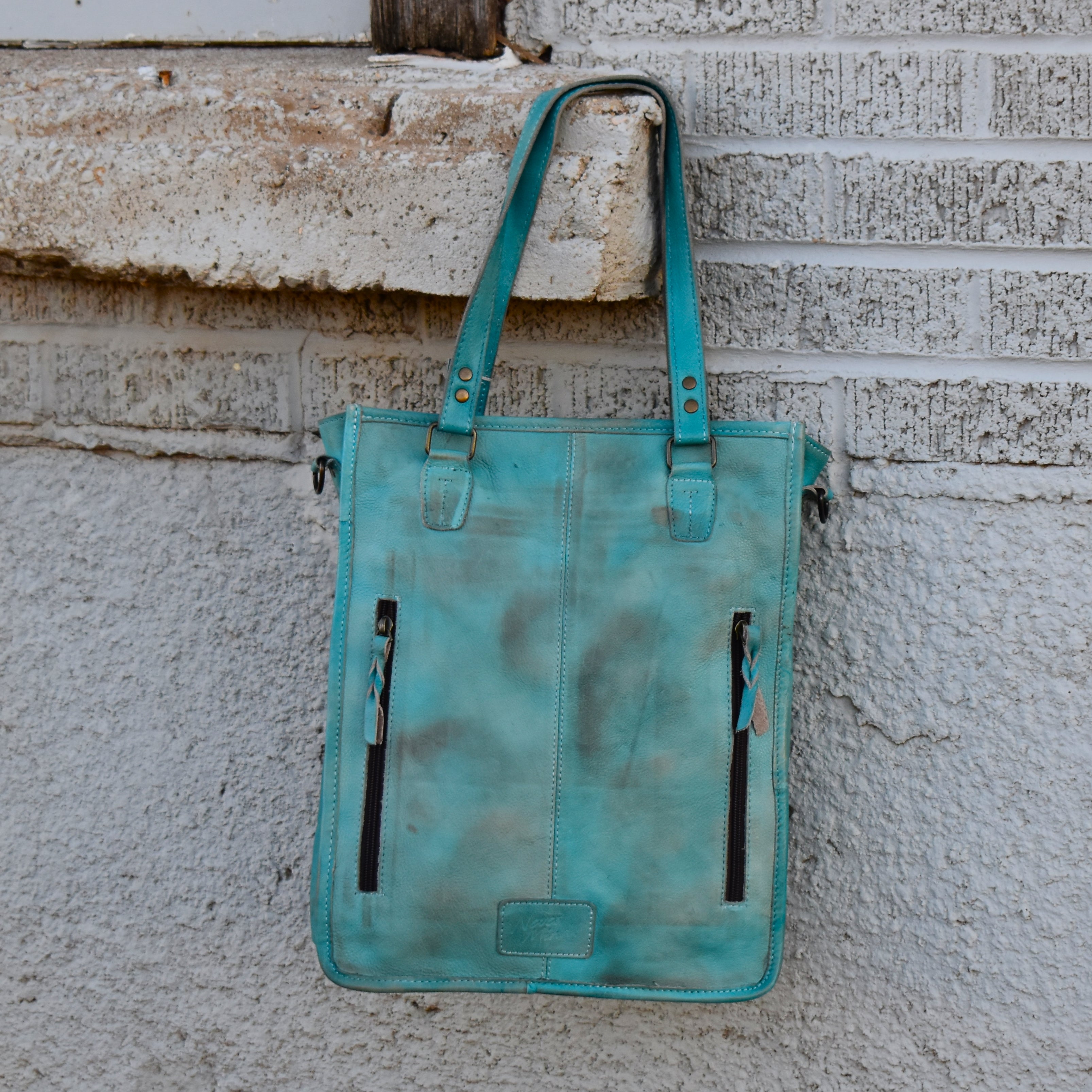 Tall Tale Turquoise Tote Bag
