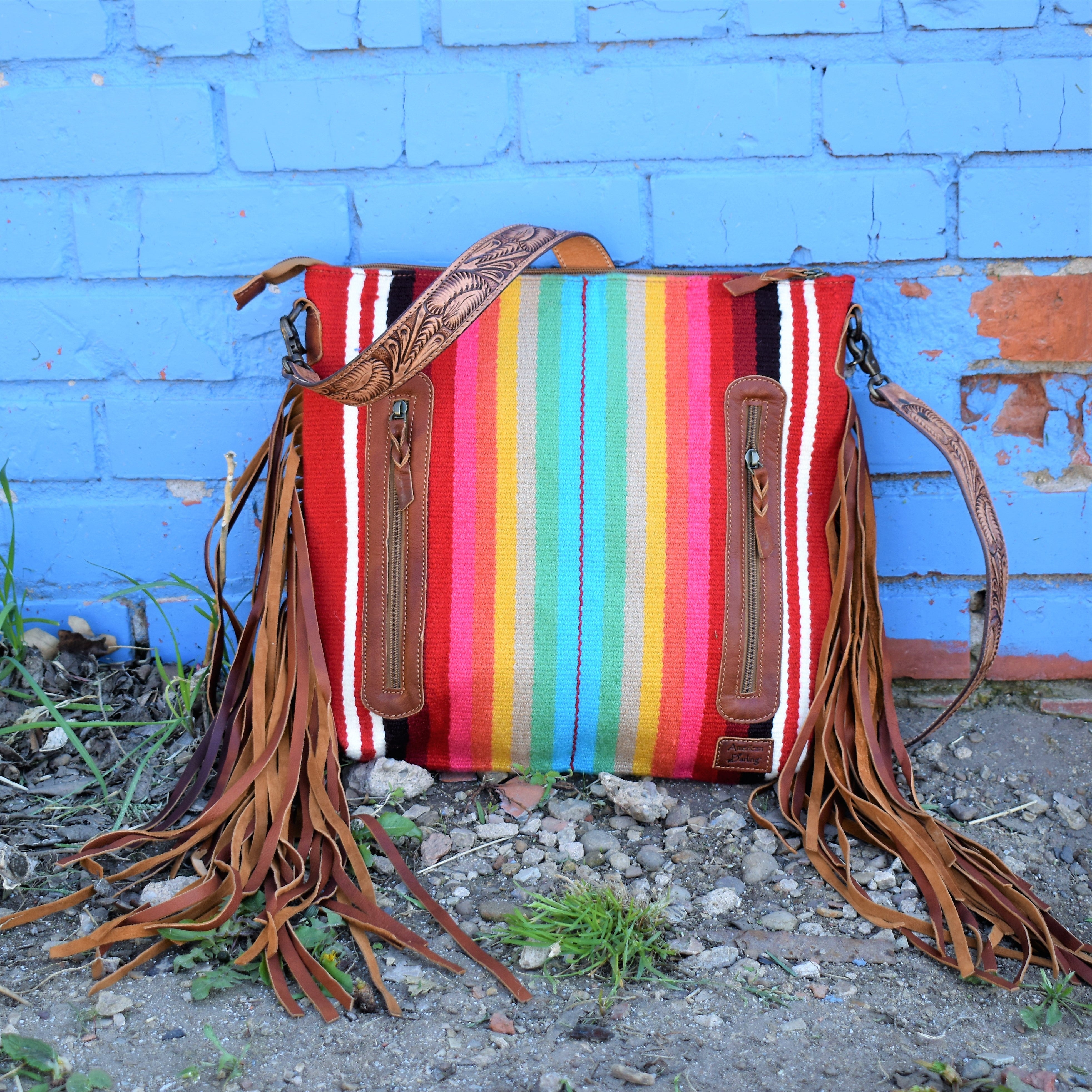 Red Dirt Serape Satchel