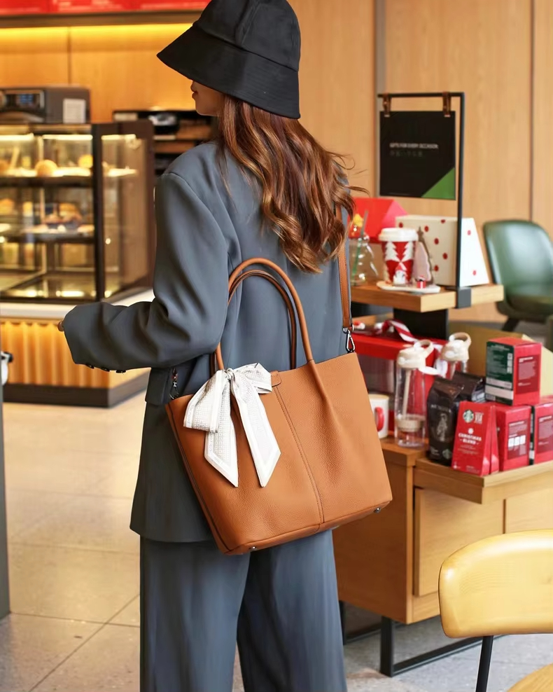 Custom High Quality Woman Leather Never Full Large Capacity Women'S Crossbody Shoulder Tote Bags for Women Female