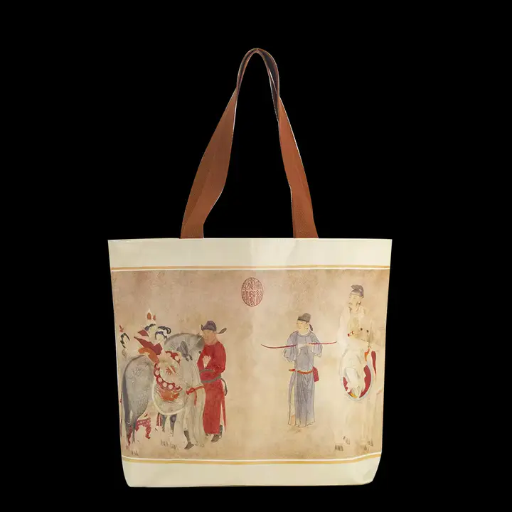 Customizable DIY Mural Tote Bags Eco-friendly DuPont Paper Kraft Letter Pattern Supports Personalization Customization Shopping