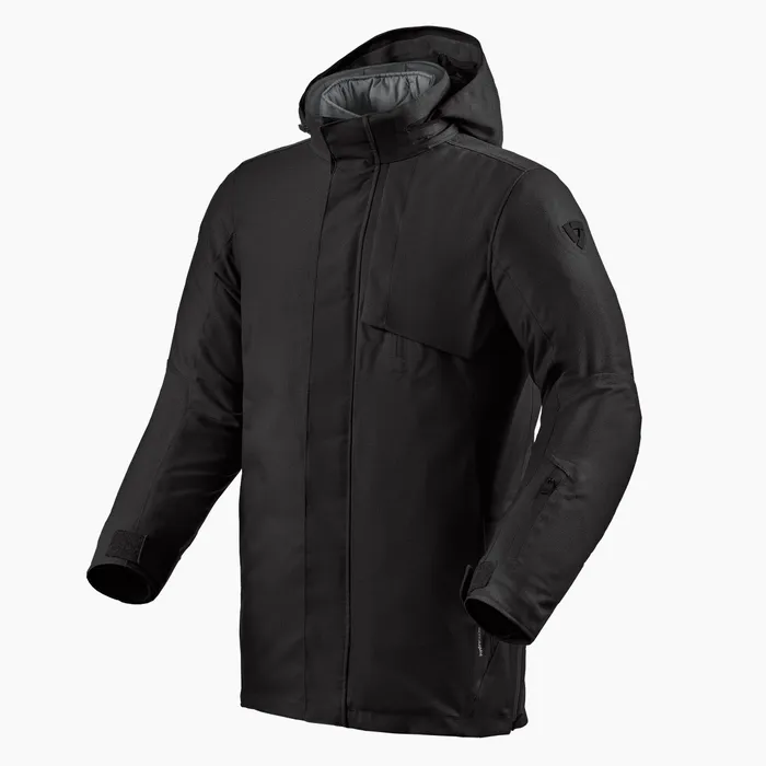 Multi-season, shorter-length, fashionable jacket for the metropolitan commuter.