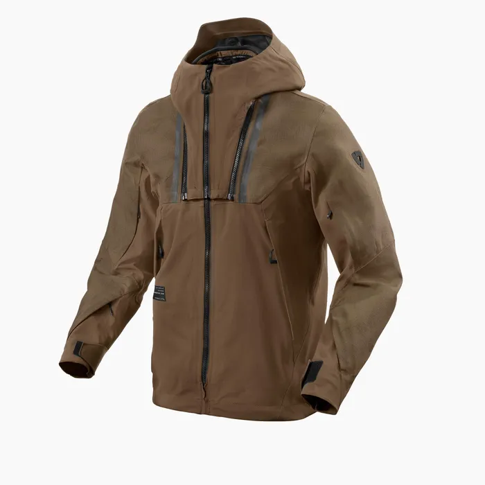 Lightweight and waterproof, hooded, off-road adventure jacket
