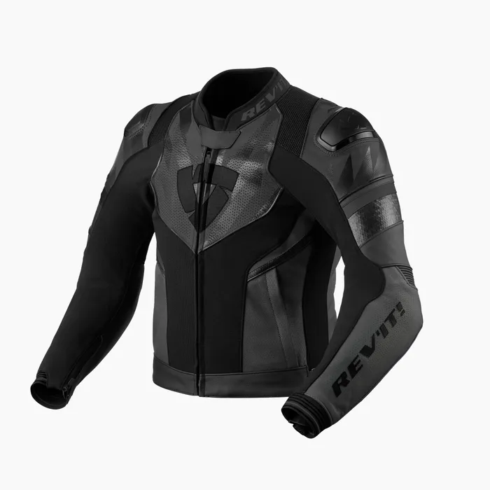 Race-spec, perforated leather jacket with street styling