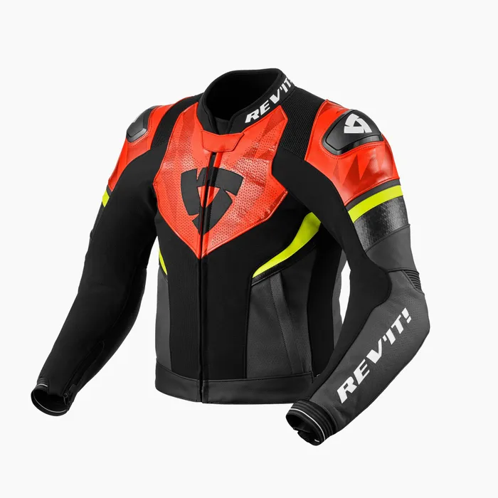 Race-spec, perforated leather jacket with street styling