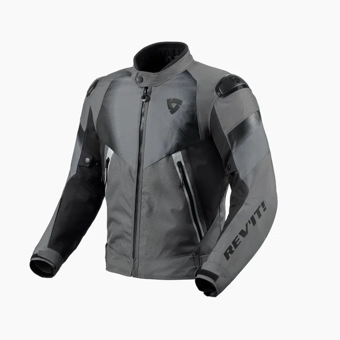Waterproof, motorsport-inspired, textile jacket for sport street riders