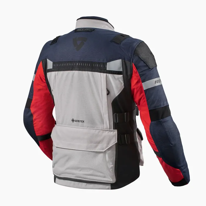 All-climate adventure travel jacket with removable thermal and GORE-TEX liners.