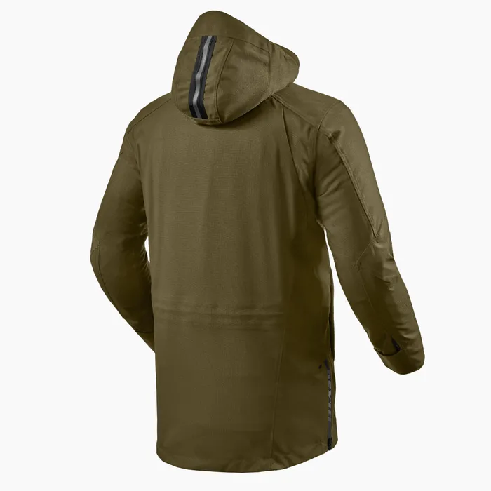 Multi-season, shorter-length, fashionable jacket for the metropolitan commuter.