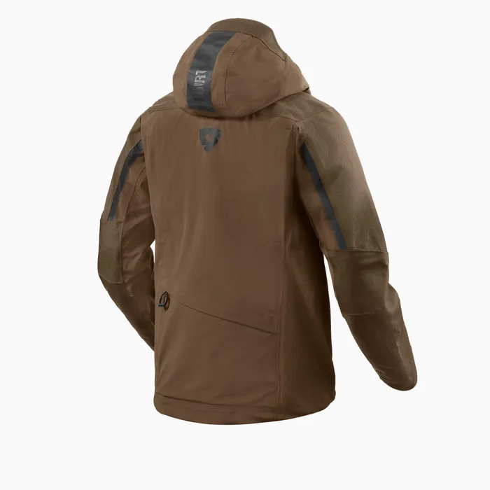 Lightweight and waterproof, hooded, off-road adventure jacket