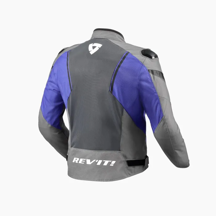 Ventilated textile jacket with detachable waterproof liner