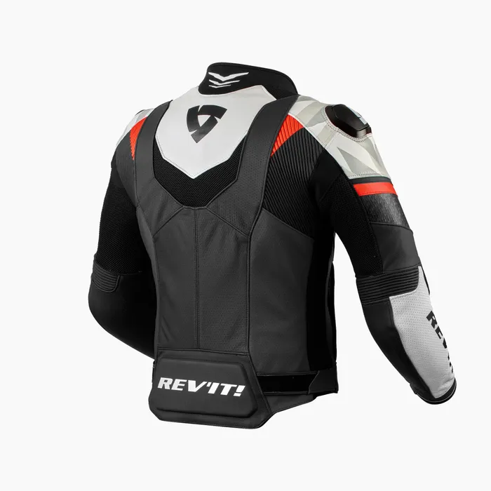 Race-spec, perforated leather jacket with street styling