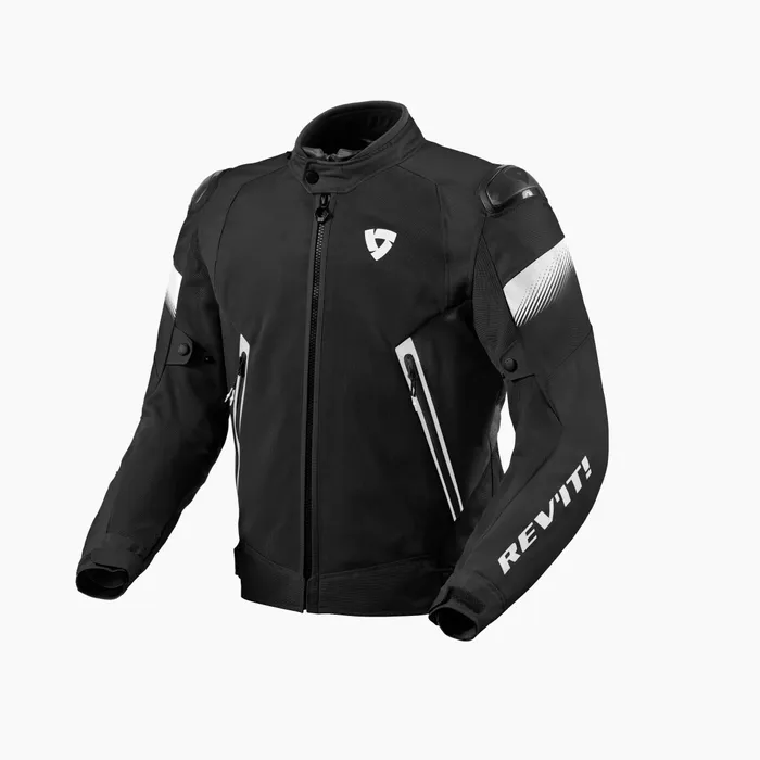 Ventilated textile jacket with detachable waterproof liner