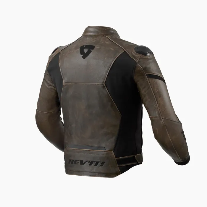 Vintage-inspired, full-leather urban sport jacket